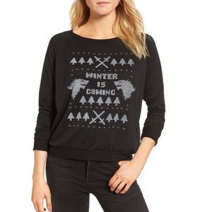 NEW Prince Peter Winter Is Coming Graphic Sweatshirt Size XS